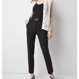 WHBM Women’s Black The Comfort Stretch Slim Ankle Pant Sz 16